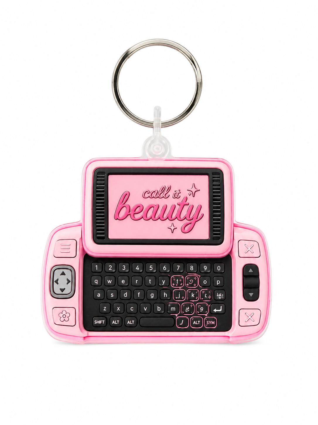 Call it beauty pink keychain